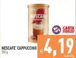 Pim Supermercati Nescafe' Cappuccino offerta