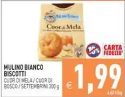 Pim Supermercati Mulino Bianco biscotti cuor di mela / cuor di bosco offerta