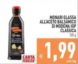 Pim Supermercati Monari glassa all'aceto balsamico di modena igp classica offerta