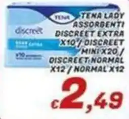 Idromarket Tena lady assorbenti discreet offerta