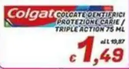 Idromarket Colgate Colgate dentifrici protezione carie triple action offerta