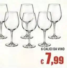 Top Supermercati 6 calici da vino offerta