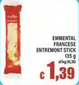 Top Supermercati Emmenthal francese entremont stick offerta
