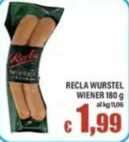 Top Supermercati Recla wurstel wiener offerta