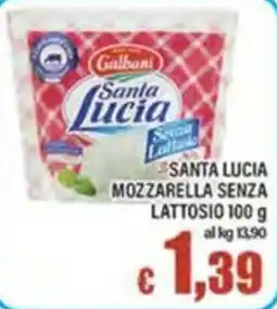 Top Supermercati Santa Lucia Mozzarella senza lattosio offerta