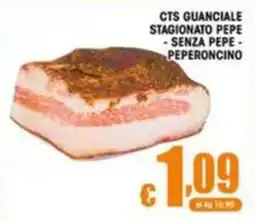 Sacoph CTS Guanciale stagionato pepe senza pepe peperoncino offerta
