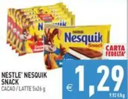 Pim Supermercati Nestlé Nesquik Snack offerta