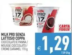 Pim Supermercati Milk Pro senza lattosio coppa offerta