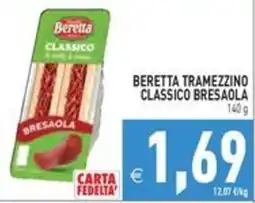 Pim Supermercati Beretta tramezzino classico bresaola offerta