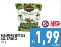 Pim Supermercati Patamore spatzle agli spinaci offerta