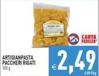 Artigianpasta paccheri rigati