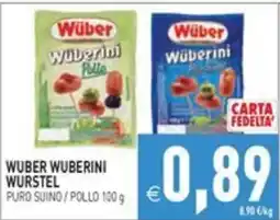 Pim Supermercati Wüber Wuberini Wurstel offerta