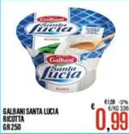 Supermercati EffePiù Galbani Santa Lucia Ricotta offerta