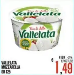 Supermercati EffePiù Vallelata Mozzarella offerta