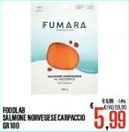 Supermercati EffePiù Fumara salmone norvegese carpaccio offerta