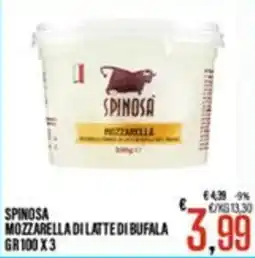 Supermercati EffePiù Spinosà Mozzarella di latte di bufala offerta