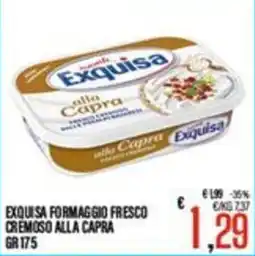 Supermercati EffePiù Exquisa formaggio fresco cremoso alla capra offerta