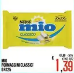 Supermercati EffePiù Mio formaggini classici offerta
