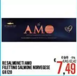 Supermercati EffePiù Re Salmone Ti Amo Filettino Salmone Norvegese offerta