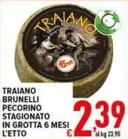 Iper Triscount Traiano Brunelli Pecorino stagionato offerta