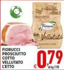 Iper Triscount Fiorucci prosciutto cotto vellutato offerta