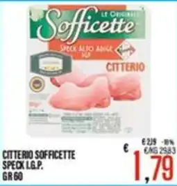 Supermercati EffePiù Citterio Sofficette Speck L.G.P. offerta