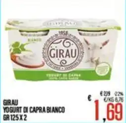 Supermercati EffePiù Girau yogurt di capra bianco offerta