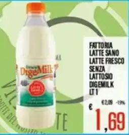 Supermercati EffePiù Fattoria Latte Sano Latte Fresco Senza Lattosio Digemilk offerta
