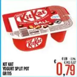 Supermercati EffePiù Kit Kat yogurt split pot offerta