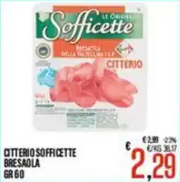 Supermercati EffePiù Citterio Sofficette Bresaola offerta