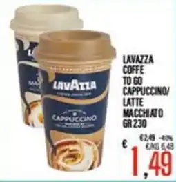 Supermercati EffePiù Lavazza coffee to go cappuccino/latte macchiato offerta