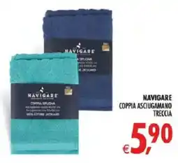 Deco Superstore Navigare coppia asciugamano treccia offerta