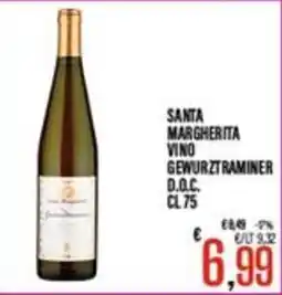 Supermercati EffePiù Santa Margherita Vino Gewurztraminer D.O.C. offerta