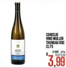 Supermercati EffePiù Concilio vino muller thurgau doc offerta