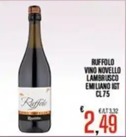 Supermercati EffePiù Ruffolo vino novello lambrusco emiliano igt offerta