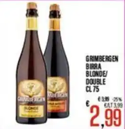 Supermercati EffePiù Grimbergen Birra Blonde/Double offerta