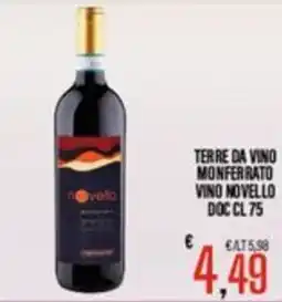 Supermercati EffePiù Vino Novello offerta