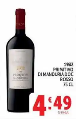 Deco Market 1932 Primitivo di Manduria DOC Rosso offerta
