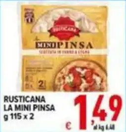 Iper Triscount Rusticana la mini pinsa offerta