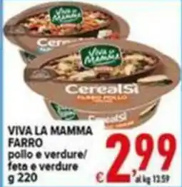 Iper Triscount Viva la mamma farro pollo e verdure offerta