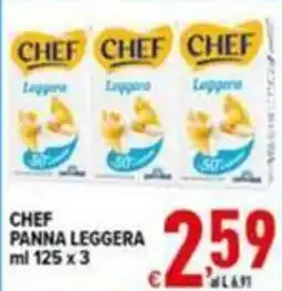 Iper Triscount Chef panna leggera offerta