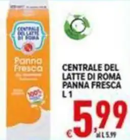 Iper Triscount Panna Fresca Centrale del Latte di Roma offerta