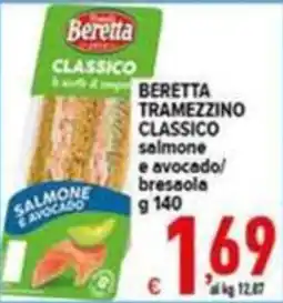 Iper Triscount Beretta tramezzino classico salmone e avocado offerta