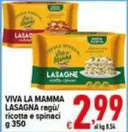 Iper Triscount Viva la mamma lasagne ragù ricotta e spinaci offerta