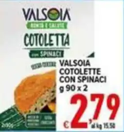 Iper Triscount Valsòia cotoletta con spinaci offerta
