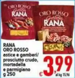 Iper Triscount Rana Oro Rosso astice e gamberi/prosciutto crudo, mortadella e parmigiano offerta