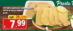 Iper Triscount Fettine di arista di suino panate e petto di pollo panato offerta