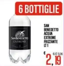 Supermercati EffePiù San Benedetto acqua extreme frizzante offerta