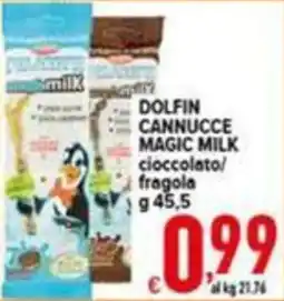 Iper Triscount Dolphin cannucce magic milk offerta