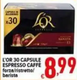 Iper Triscount L'OR 30 capsule espresso caffè offerta